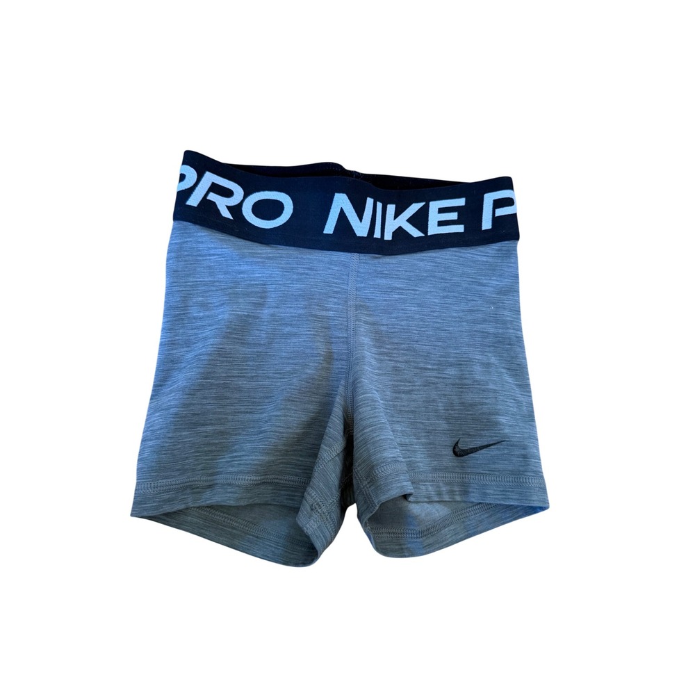 Nike Pro Dri-FIT Heather Gray Compression Shorts XXS Space Dye Athletic Gym